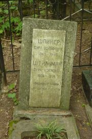 Шпинер Сура Вольфовна, Москва, Востряковское кладбище